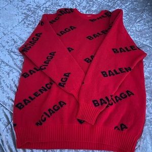 Balenciaga oversized wool sweater size small